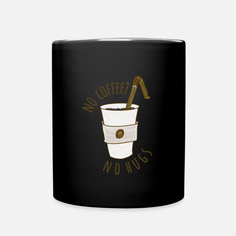 No Coffee? - Full Colour Mug - black