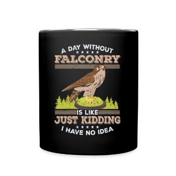 Fauconnerie - Mug uni - noir - Devant