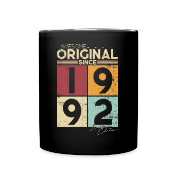 Original 1992 vintage birthday gift - Full Colour Mug - black - Front