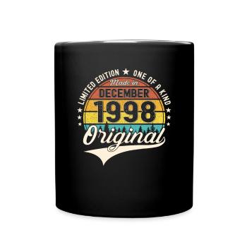 Original December 1998 24th Birthday Gift - Full Colour Mug - black - Front