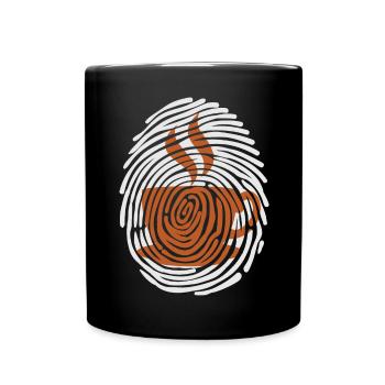 Coffee drinker Coffee coffee cup Milk coffee - Full Colour Mug - black - Front