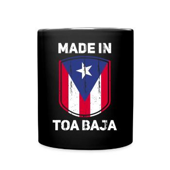 Puerto Rico - Tasse einfarbig - Schwarz - Vorne