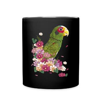 Le perroquet yucatèque - Mug uni - noir - Devant