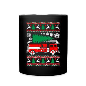 Fire Fighter - Full Colour Mug - black - Front