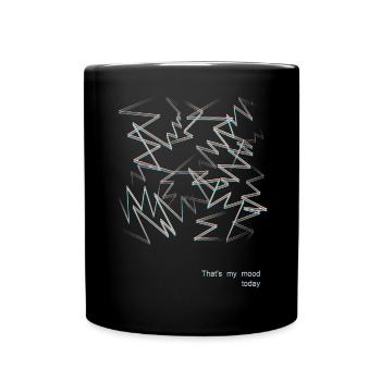 Sturm - meine Stimmung heute - Tasse einfarbig - Schwarz - Vorne