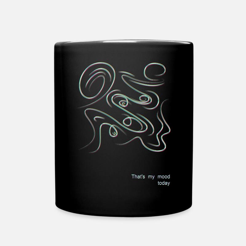 Peace - such a mood - Full Colour Mug - black