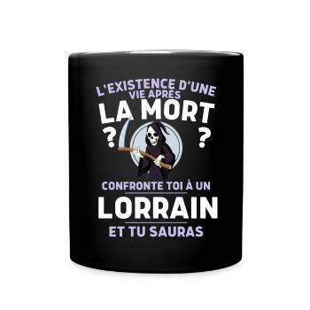 Cadeau Humour Homme Lorrain - Mug uni - noir - Devant