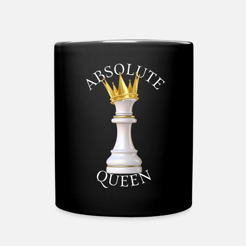 Absolute Queen – Schachkönigin-Humor - Tasse einfarbig - Schwarz