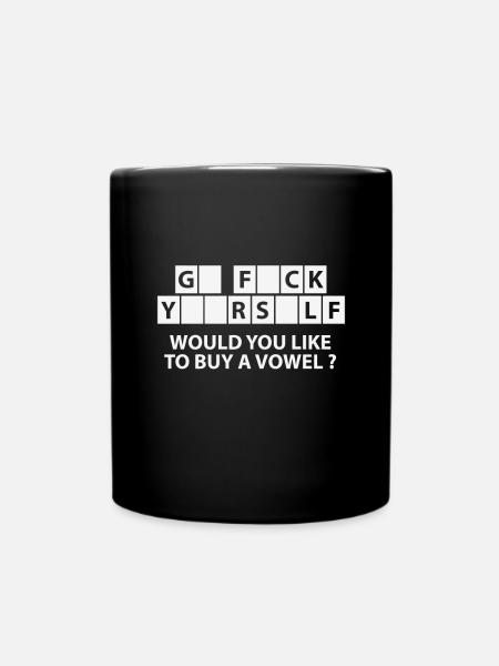 MÖCHTEN SIE EINEN VOKAL KAUFEN - Tasse einfarbig - Schwarz