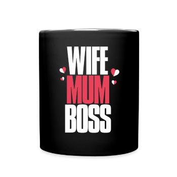 T-shirt texte de motivation féminine - Mug uni - noir - Devant