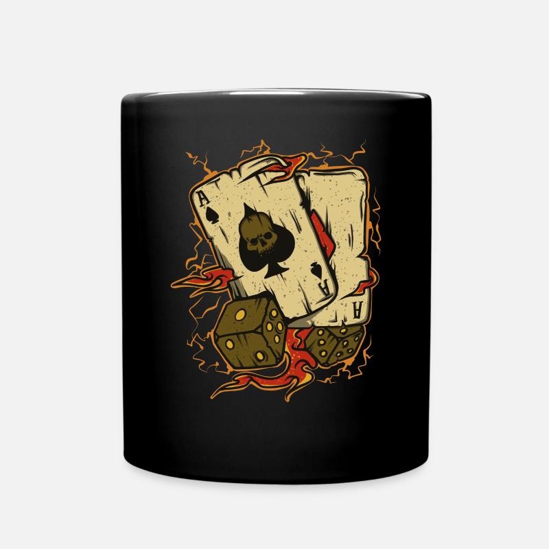 Poker Casino BackJack Ace - Mug uni - noir