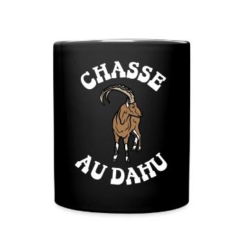 chasse au dahu - Mug uni - noir - Devant