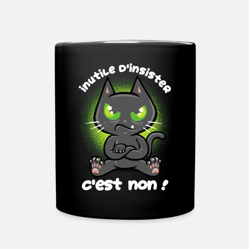 Chat têtu - Mug uni - noir
