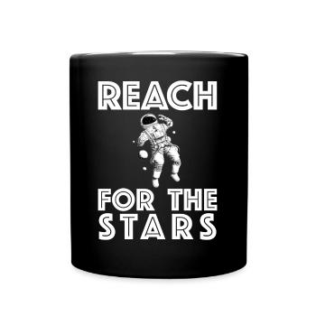 Atteindre les étoiles | Astronaute - Mug uni - noir - Devant