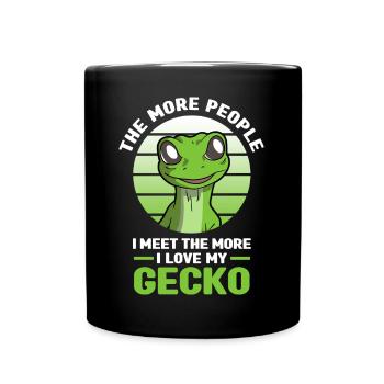 Amateur de gecko | Geckos Reptiles Animaux Cadeaux - Mug uni - noir - Devant