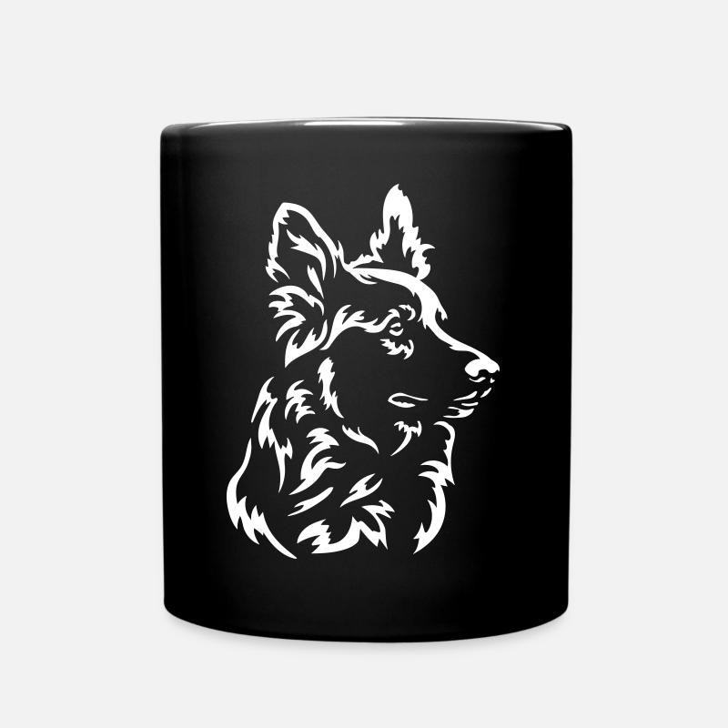 Harzer Fuchs Kopf "Black Edition" - Tasse einfarbig - Schwarz
