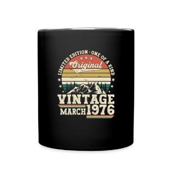 Mars né en 1976 47ème anniversaire cadeau homme - Mug uni - noir - Devant