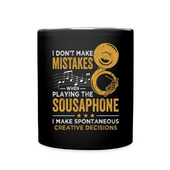 Sousaphon Blasmusik Orchester Blaskapelle - Tasse einfarbig - Schwarz - Vorne