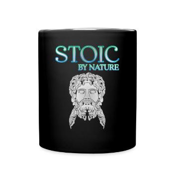 Stoic by Nature - Tasse einfarbig - Schwarz - Vorne