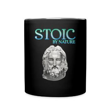 Stoic by Nature - Tasse einfarbig - Schwarz - Vorne
