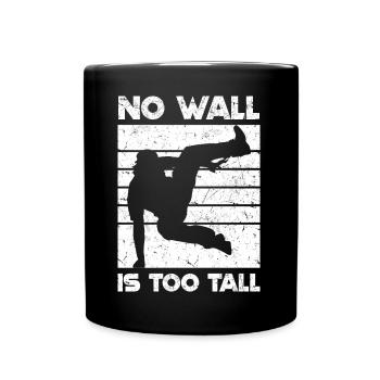 Dictons de Parkour | Idées cadeaux de sports freerunning - Mug uni - noir - Devant