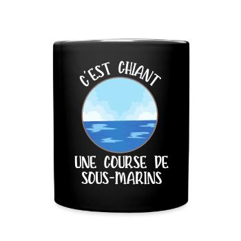 course de sous-marins - Mug uni - noir - Devant
