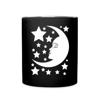 The feminine moon - Full Colour Mug - black - Front