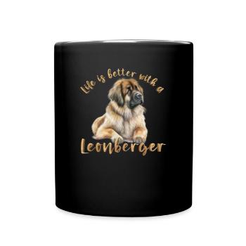 Leonberger - Full Colour Mug - black - Front