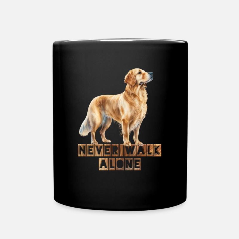Golden Retriever - Tasse einfarbig - Schwarz