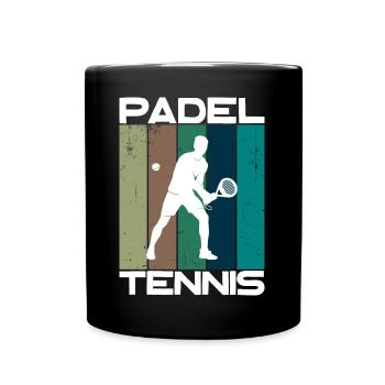 Padel Tennis Saying Balls Sports Racket Training - Full Colour Mug - black - Front