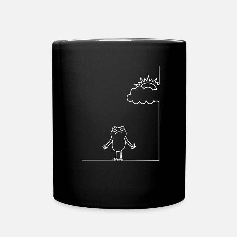 Linea Lustige Grafik Frühling Sommer Minimal Humor - Tasse einfarbig - Schwarz