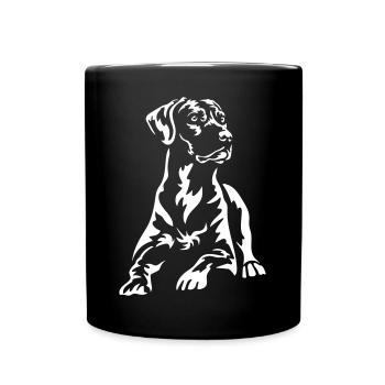 Rhodesian Ridgeback « Black Edition » - Mug uni - noir - Devant