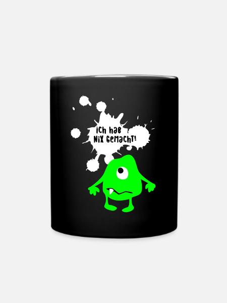 Monsterunschuldig lustige coole Bilder Quotes Fun - Tasse einfarbig - Schwarz