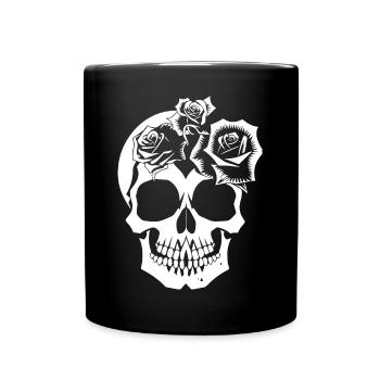 Horreur Crâne Crâne Art Crâne Gothique Heavy Metal - Mug uni - noir - Devant