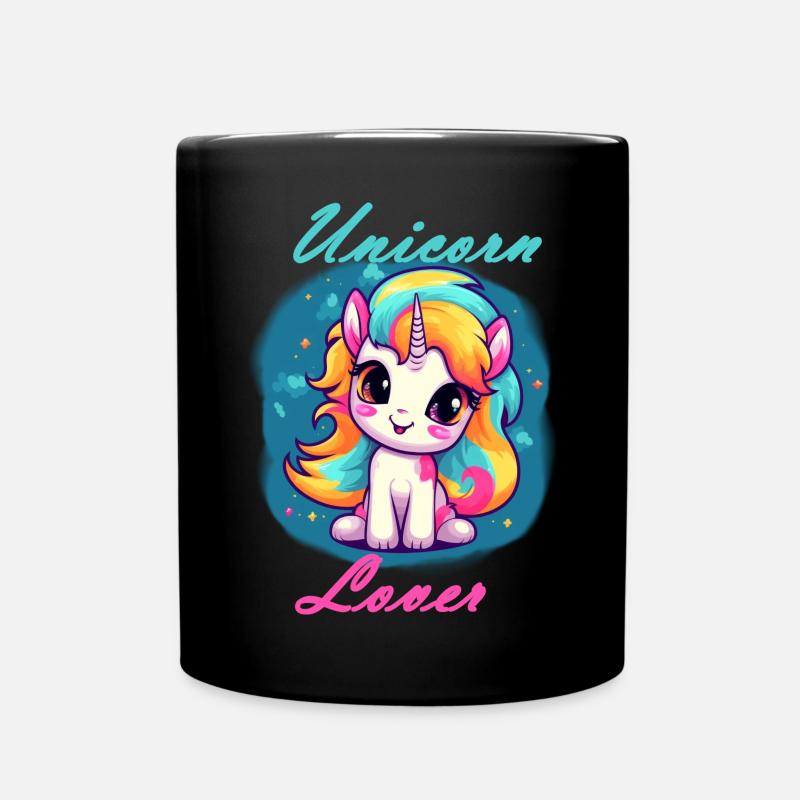 Unicorn Lover - Tasse einfarbig - Schwarz