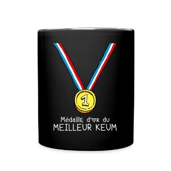 T-shirt Médaille d'or du meilleur keum - Mug uni - noir - Devant