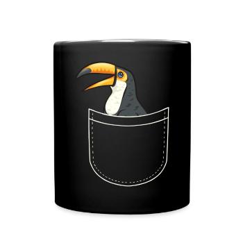 Toucan Bird Rainforest - Full Colour Mug - black - Front