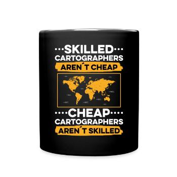 Conception cartographique - Mug uni - noir - Devant