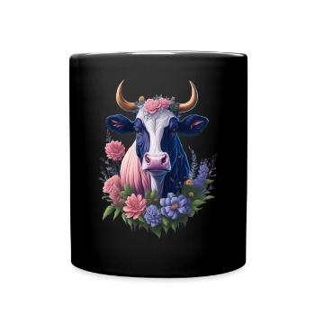 Vache - Mug uni - noir - Devant