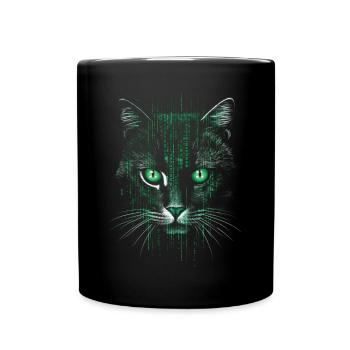 Cat - Full Colour Mug - black - Front
