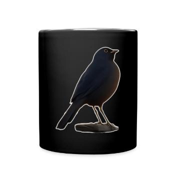 Merle - Mug uni - noir - Devant