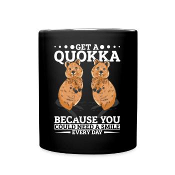 Obtenez un quokka - Mug uni - noir - Devant