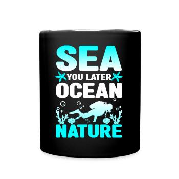 Meeresbiologie Delfin | Meeresbiologe Geschenkidee - Tasse einfarbig - Schwarz - Vorne