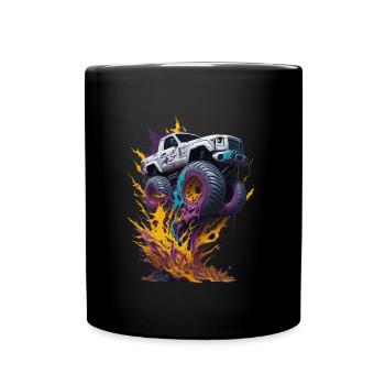 Monster truck - Mug uni - noir - Devant