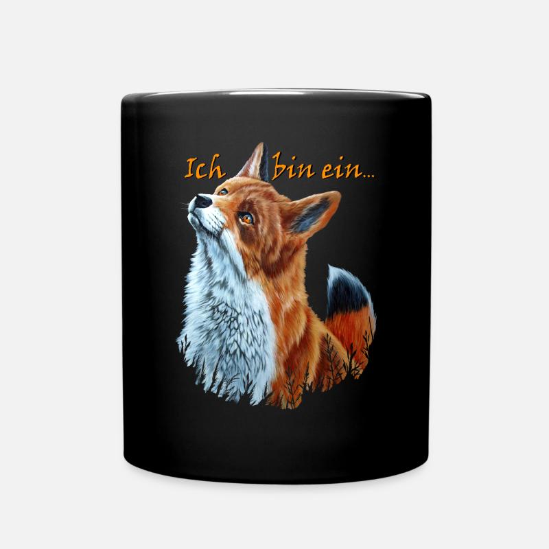 Fox 2 - Full Colour Mug - black