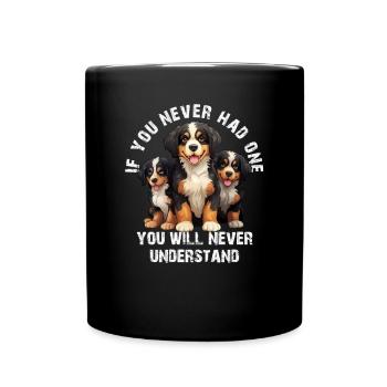 Bouvier bernois - Mug uni - noir - Devant
