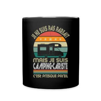 Pas parfait mais je suis camping-cariste - Mug uni - noir - Devant
