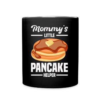 Pfannkuchen - Tasse einfarbig - Schwarz - Vorne