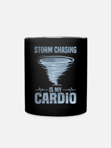 Sturmjäger Shirts | Unwetter Sturm Blitz Geschenke - Tasse einfarbig - Schwarz