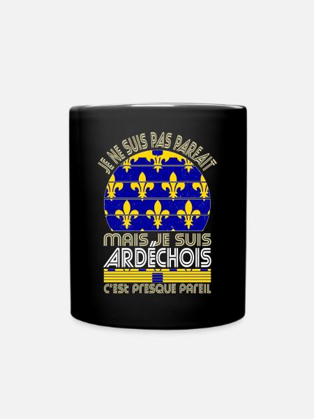 Je ne suis pas parfait mais je suis Ardéchois - Mug uni - noir